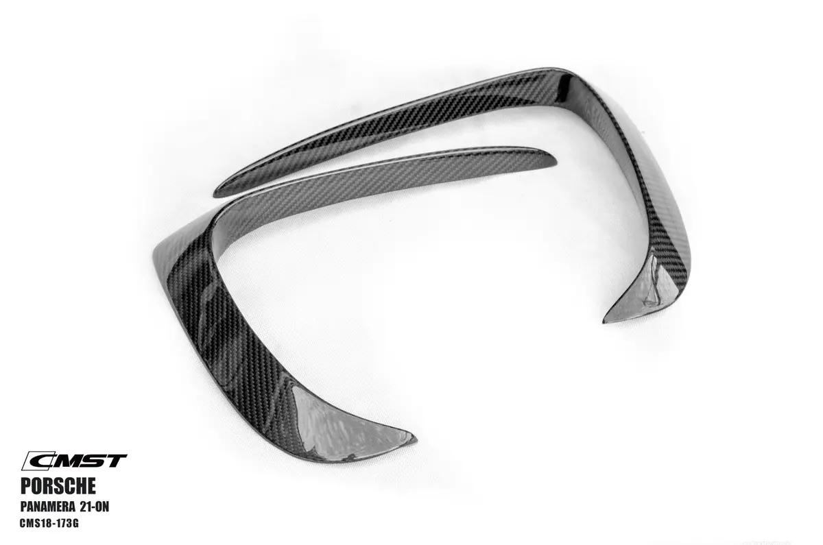 Cmst Pre- Preg Carbon Fiber Upper Valences For Porsche Panamera 971 / Turbo / Gts 2021-2022 1