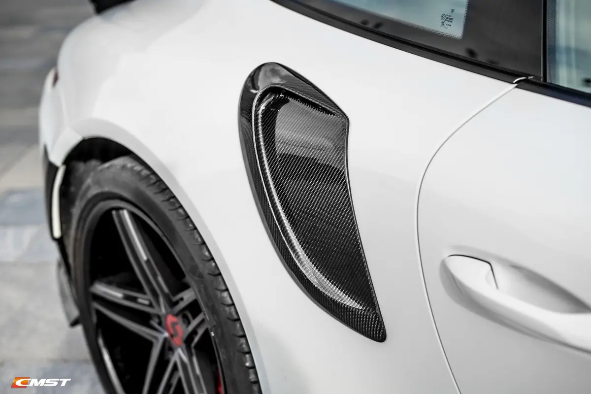 Cmst Conversion Kit Carbon Fiber Rear Fender Vent Trim For Porsche 911 991.1 991.2 Base Model 2012-2018 1