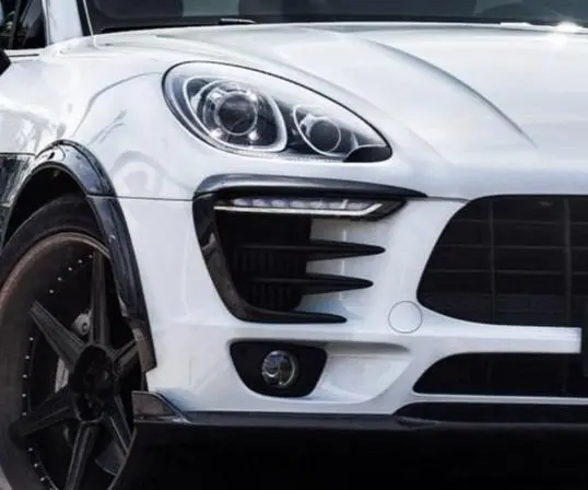 Cmst Carbon Fiber Front Upper Valences 4 Pcs For Porsche Macan & Macan S 2015-2018 1