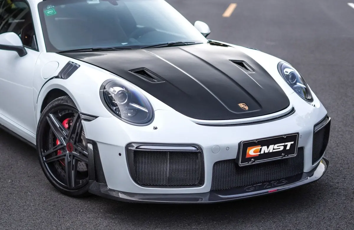 Cmst Porsche 991.1 991.2 Gt2rs (2012-2018) Conversion Kit Carbon Fiber Front Bumper ( 6 Pcs ) 1