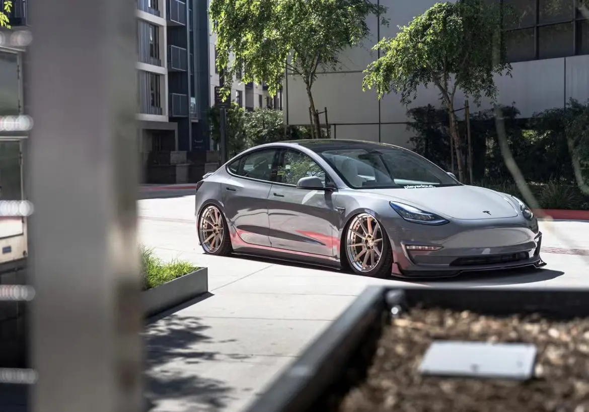 Cmst Tesla Model 3 Carbon Fiber Front Lip Ver.1 3