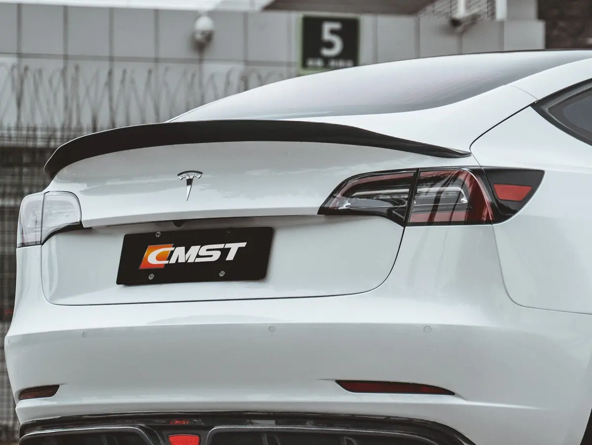 Cmst Tesla Model 3 Carbon Fiber Rear Spoiler Ver.1 1