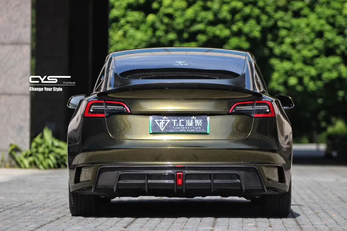 Cmst Carbon Fiber Full Body Kit Style D For Tesla Model 3 1