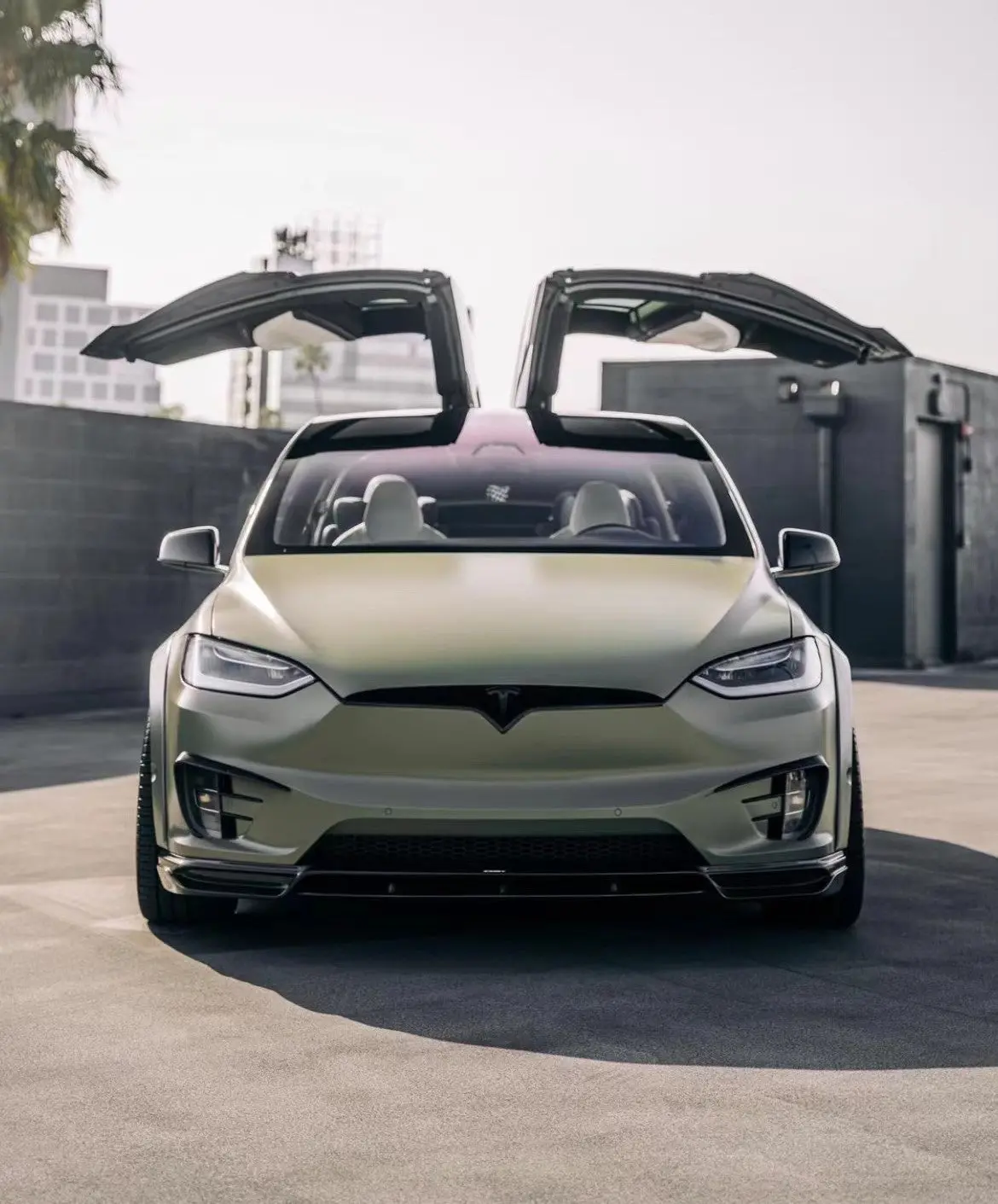 Cmst Carbon Fiber Front Lip For Tesla Model X 2016-2021 2