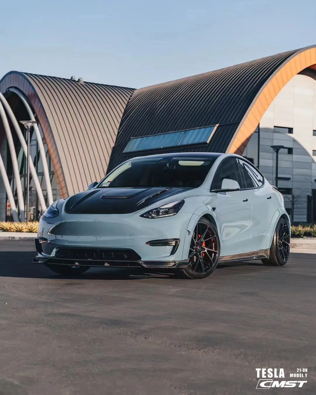 New Release! Cmst Carbon Fiber Hood Bonnet Ver.1 For Tesla Model Y 2