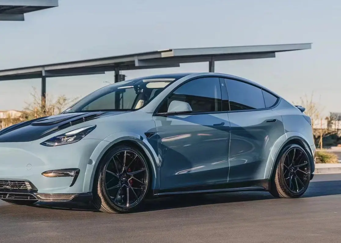 Cmst Carbon Fiber Side Skirts Ver.1 For Tesla Model Y 1