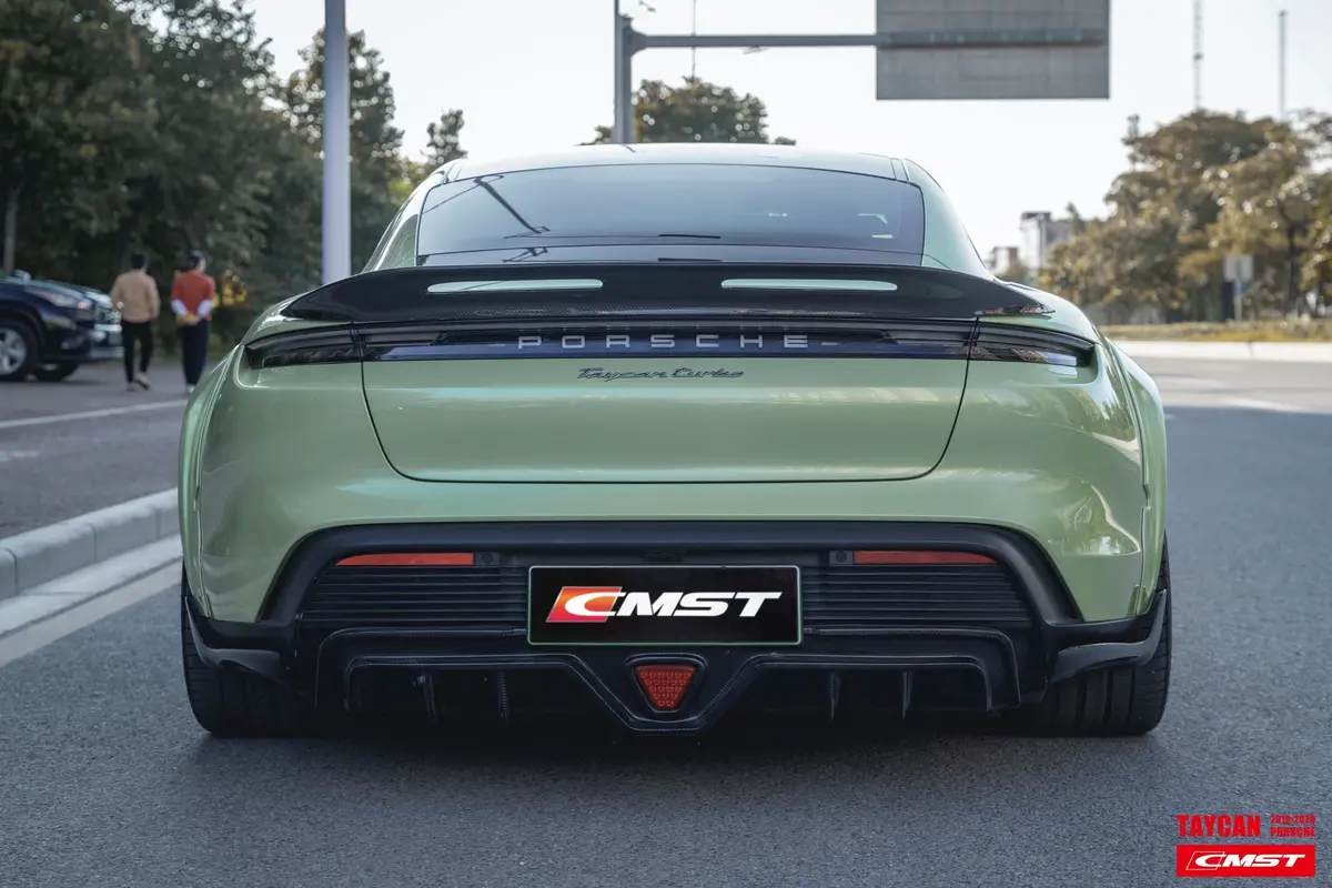 Cmst Carbon Fiber Rear Diffuser & Canards For Porsche Taycan Turbo & Turbo S 1