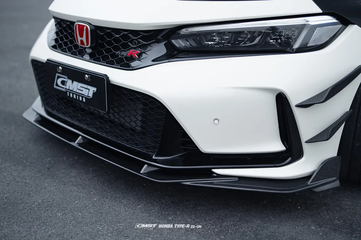 Cmst Pre-Preg Carbon Fiber Front Lip Splitter For Honda Civic Type-R Fl5 1