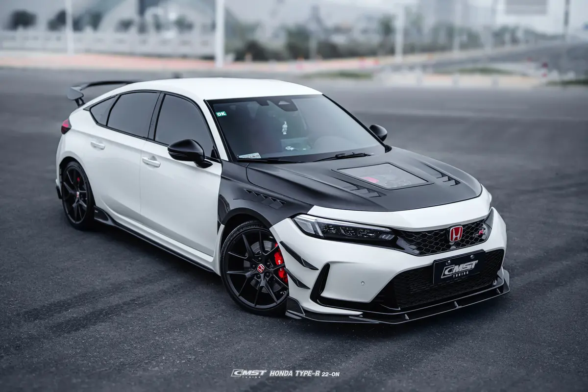 Cmst Pre-Preg Carbon Fiber Front Lip Splitter For Honda Civic Type-R Fl5 2