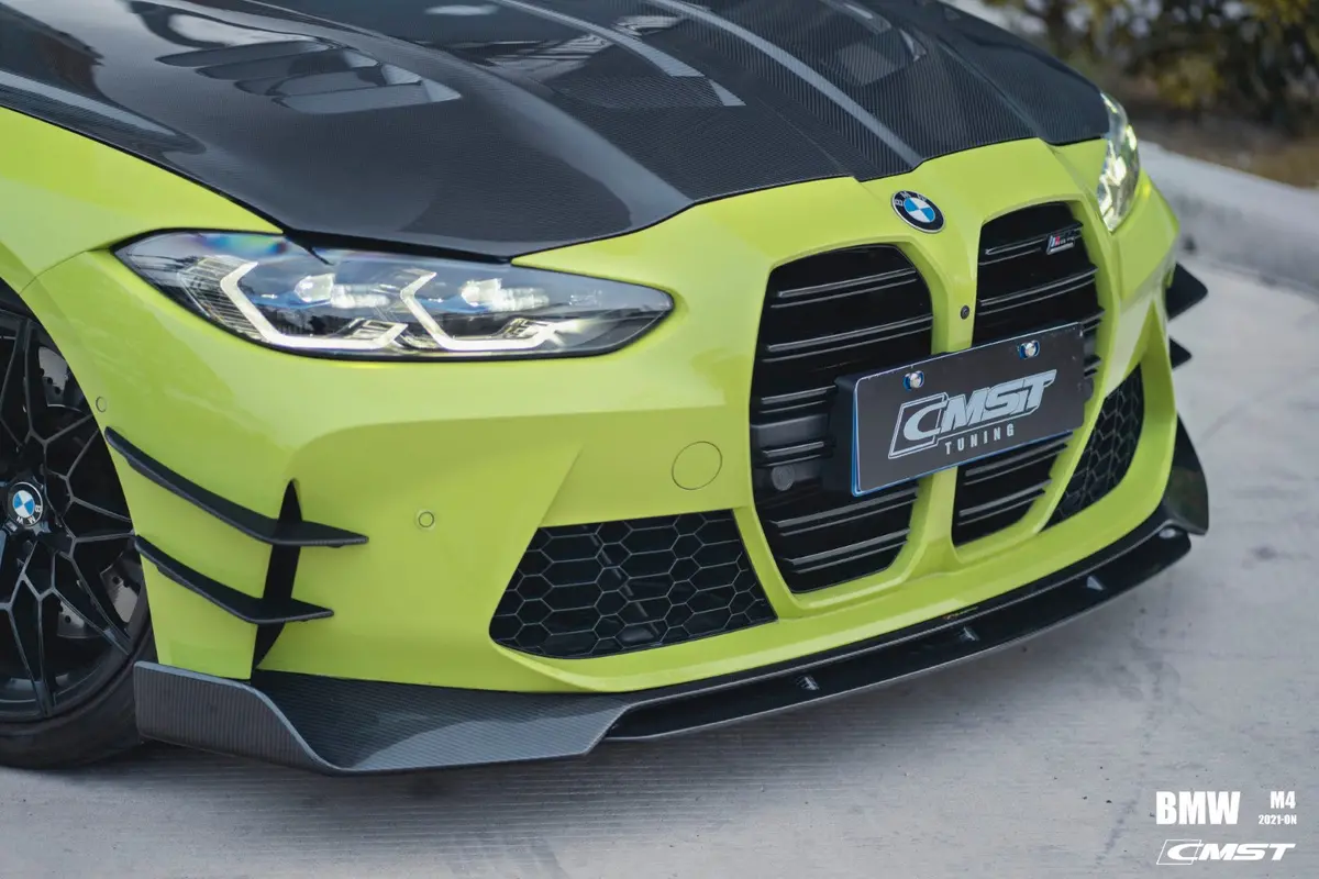 Cmst Pre-Preg Carbon Fiber Front Bumper Canards For Bmw M3 G80 M4 G82 G83 2