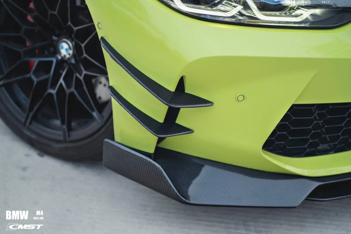 Cmst Pre-Preg Carbon Fiber Front Bumper Canards For Bmw M3 G80 M4 G82 G83 1