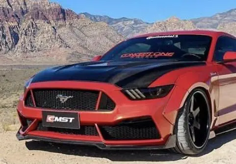 Cmst Carbon Fiber Front Bumper & Front Lip For Ford Mustang S550.1 2015-2017 1