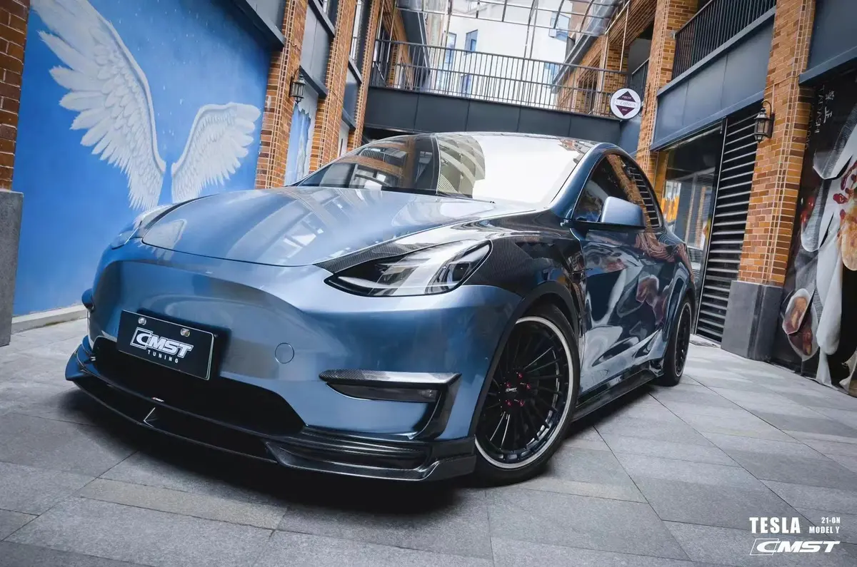New Release!!! Cmst Carbon Fiber Front Fender Replacement For Tesla Model Y 5