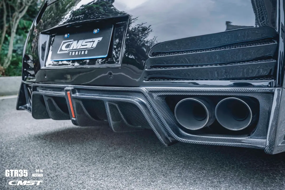 Cmst Stage 2 Rear Bumper & Rear Diffuser For Nissan Gtr Gt-R R35 2008-On 3