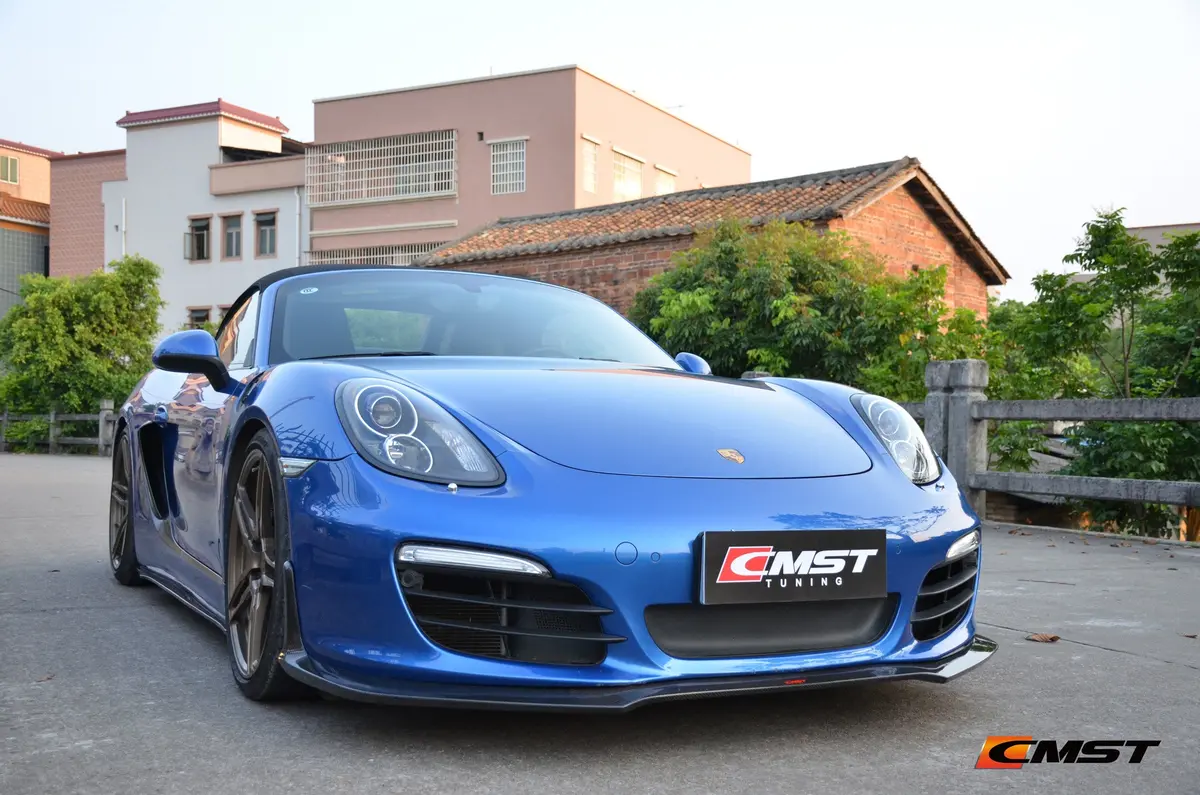 Cmst Carbon Fiber Front Lip Splitter For Porsche 2012-2015 Cayman/Boxster 981 2