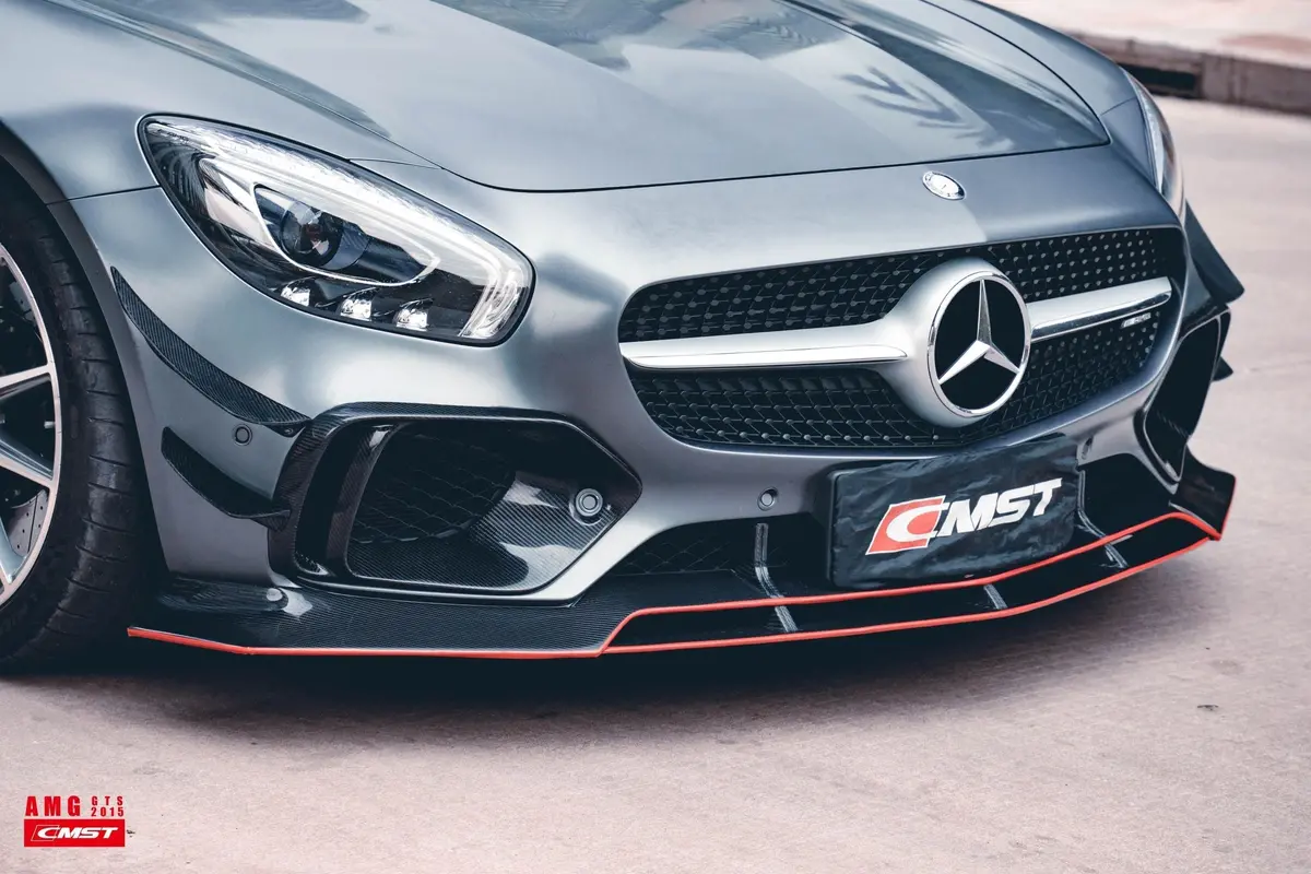 Cmst Carbon Fiber Front Lip For Mercedes Benz C190 Amg Gt Gts 2015-2017 1