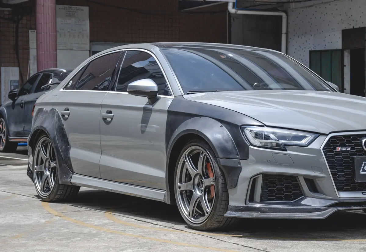 New Release!! Cmst Carbon Fiber Widebody Fender Arches ( 12 Pcs ) For Audi Rs3 2014-On 1