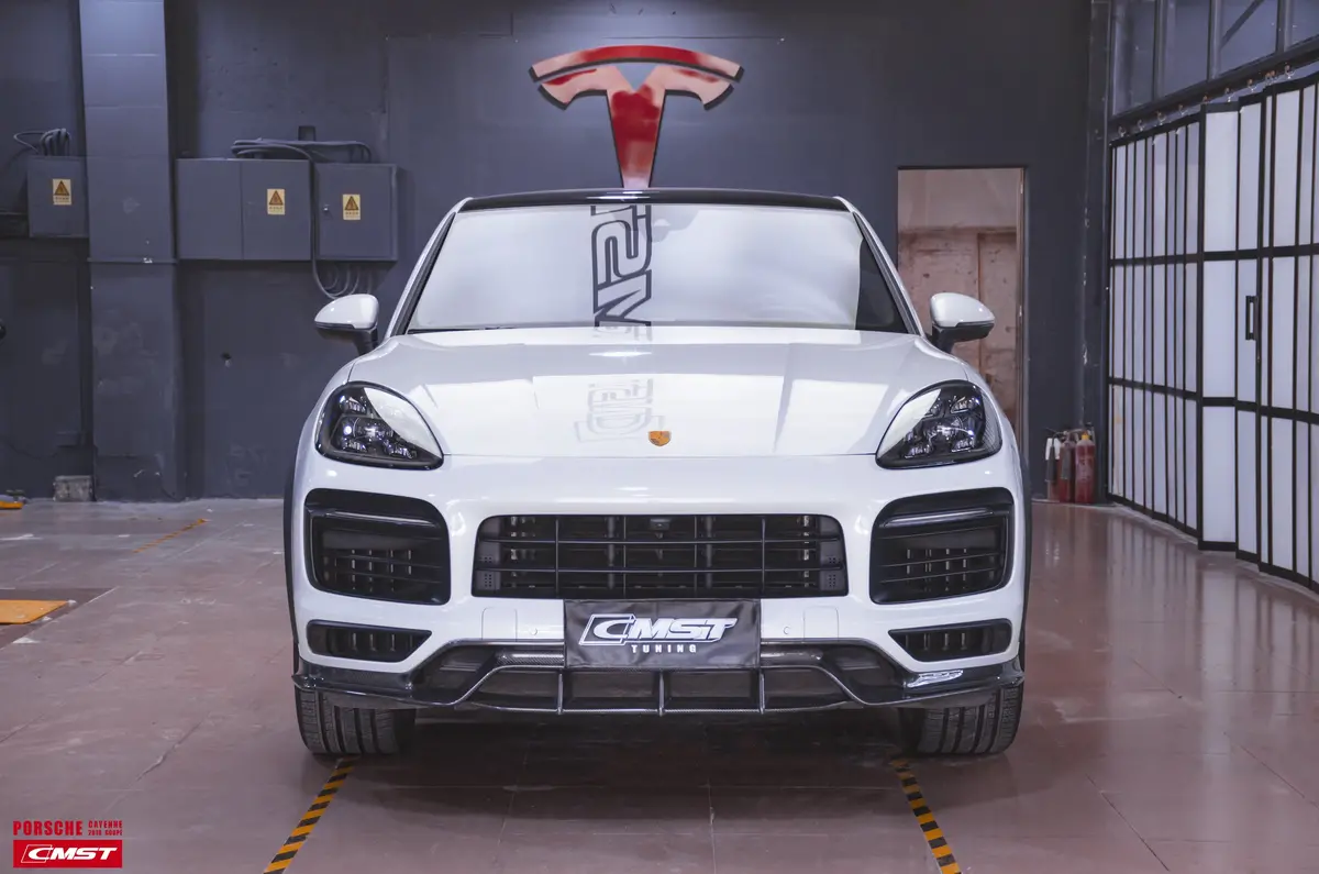 Cmst Carbon Fiber Front Lip For Porsche Cayenne Coupe 9Y3 2018-23 2