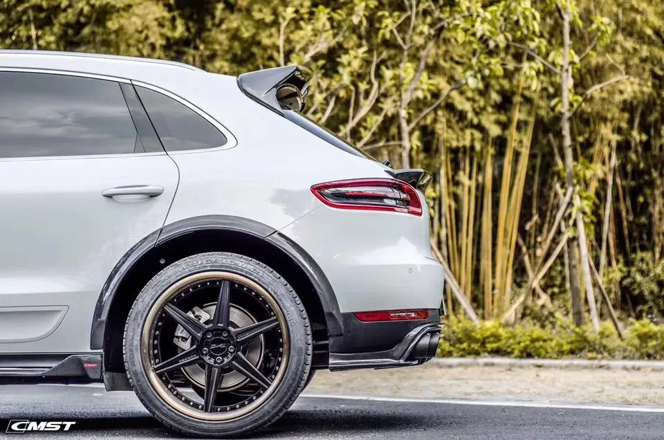 Cmst Carbon Fiber Rear Roof Spoiler For Macan & Macan S & Macan Gts 2015-2021 2