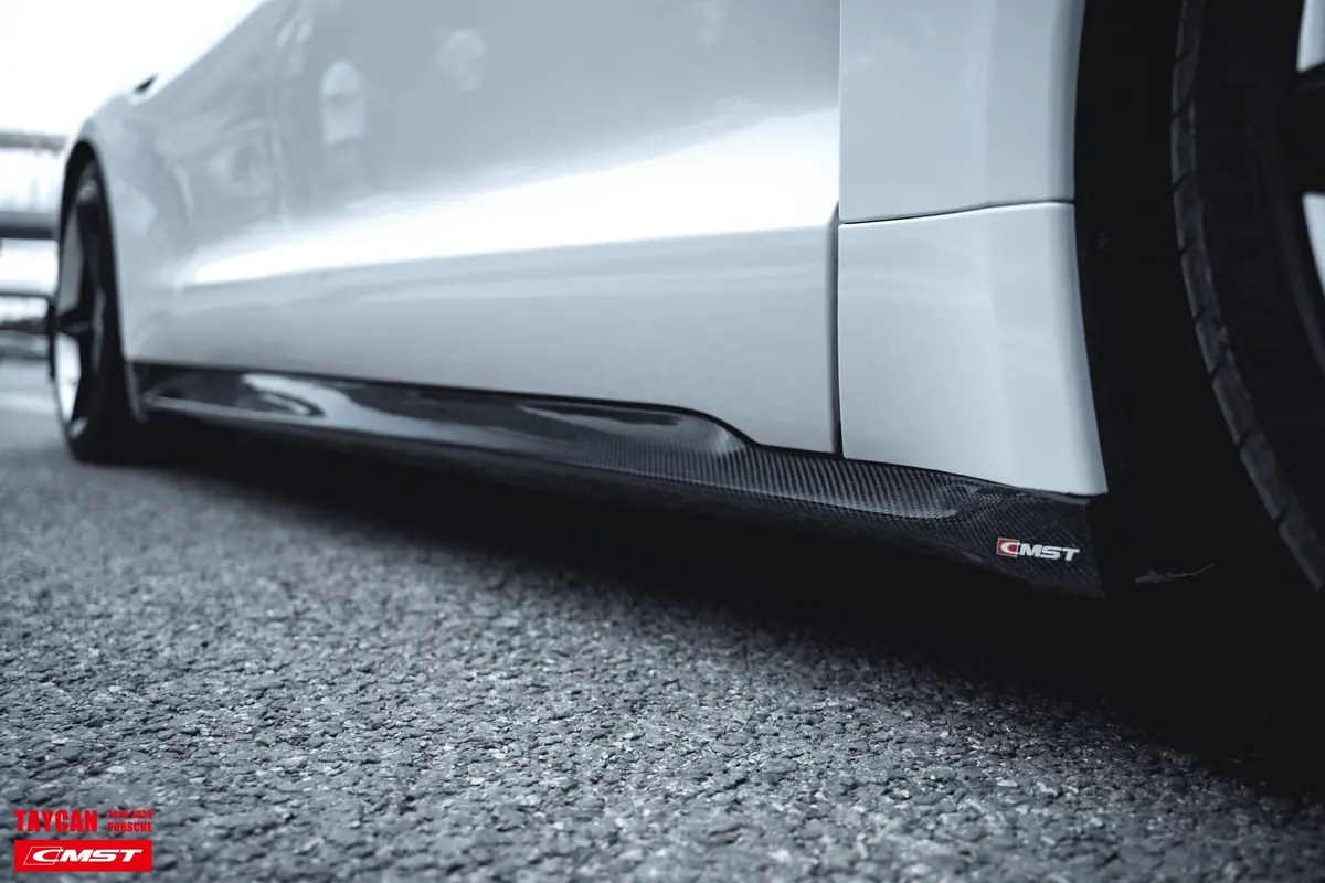 Cmst Carbon Fiber Side Skirts For Porsche Taycan & 4S & Turbo & Turbo S 1