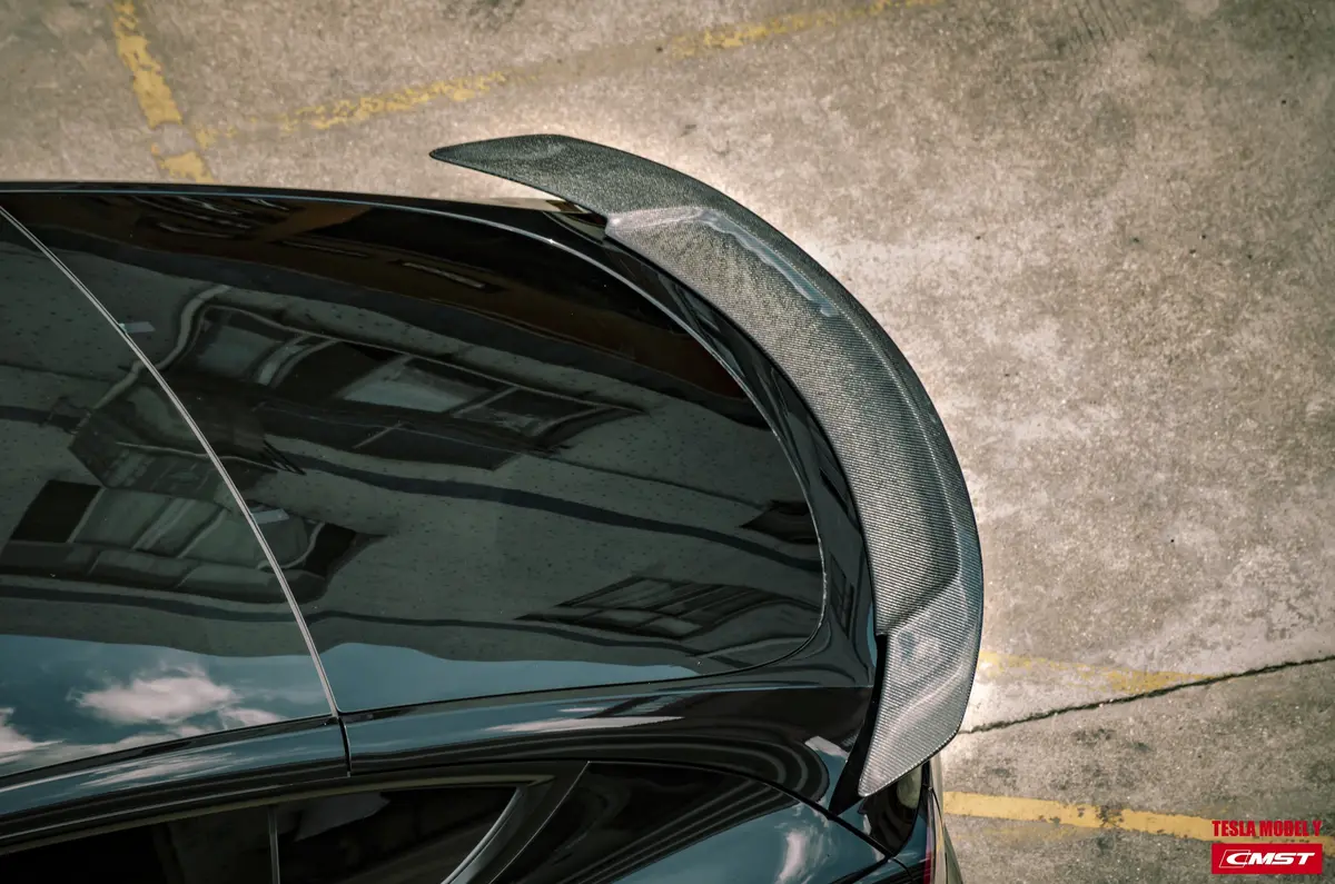 Cmst Carbon Fiber Rear Spoiler Ver.2 For Tesla Model Y 1