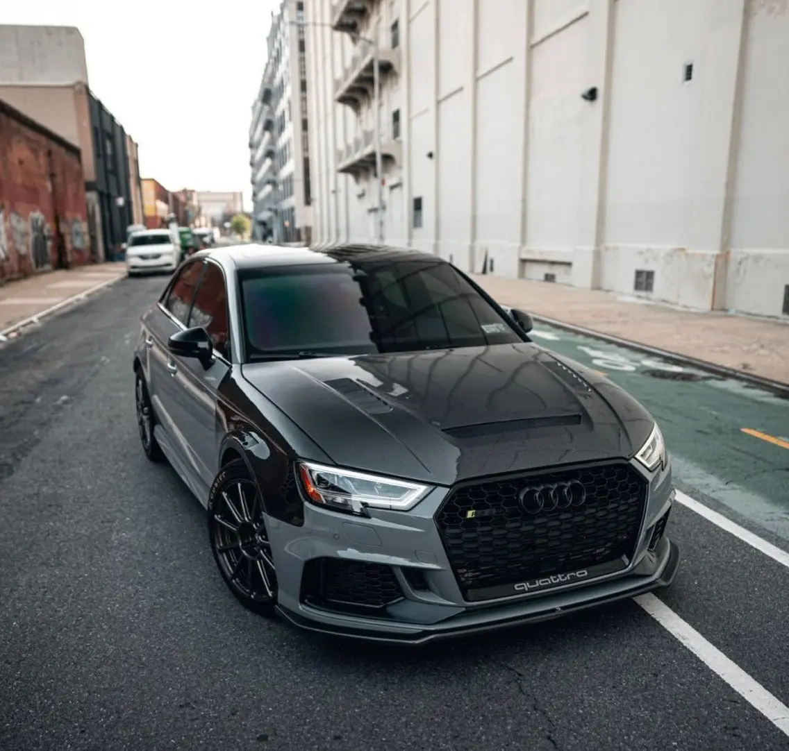 Cmst Carbon Fiber Hood Bonnet Ver.2 For Audi Rs3 A3 A3 S Line 2014-2020 Sedan 1