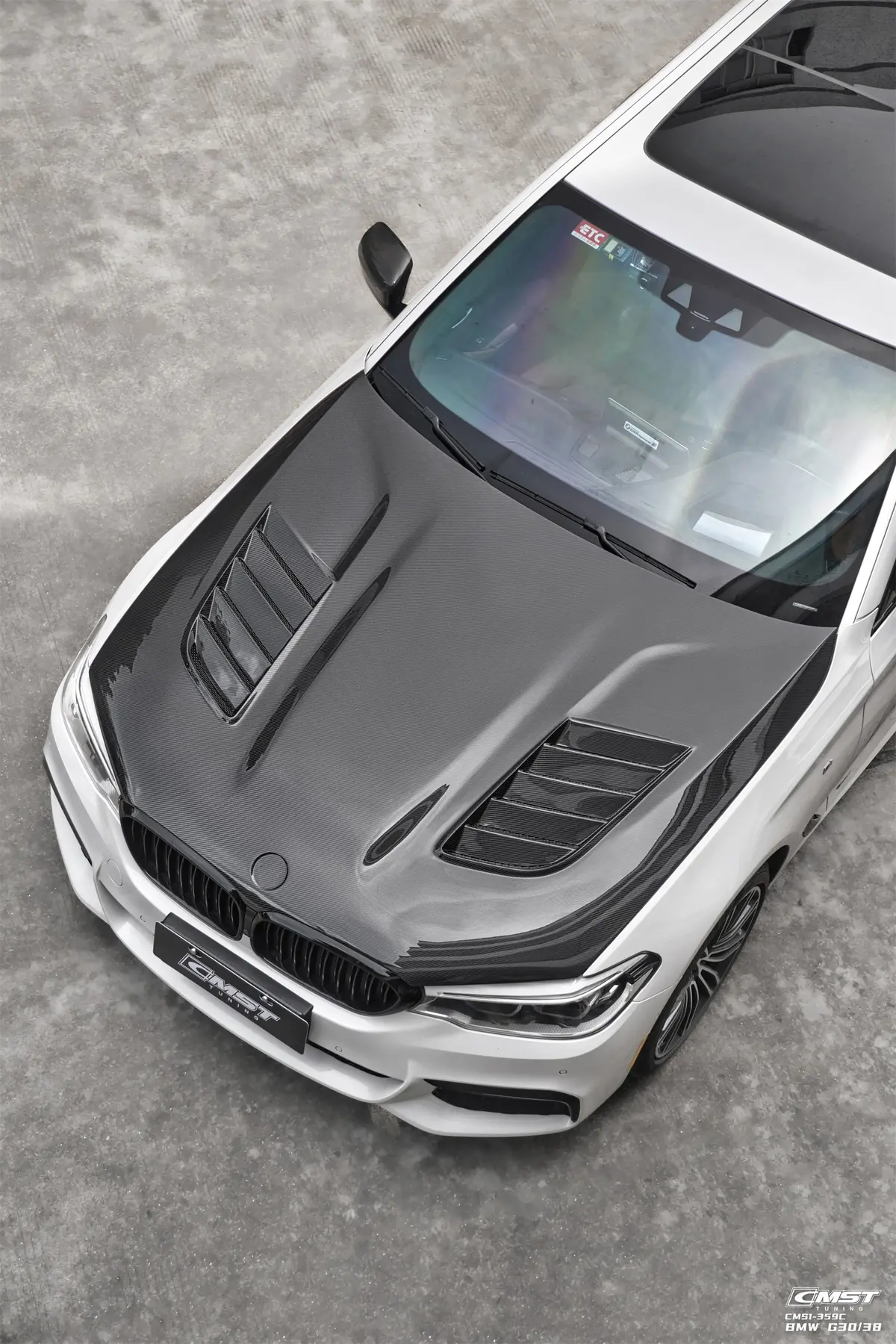 Cmst Vented Carbon Fiber Hood Bonnet Ver.1 For Bmw M5 F90 G30 540I M550i 1