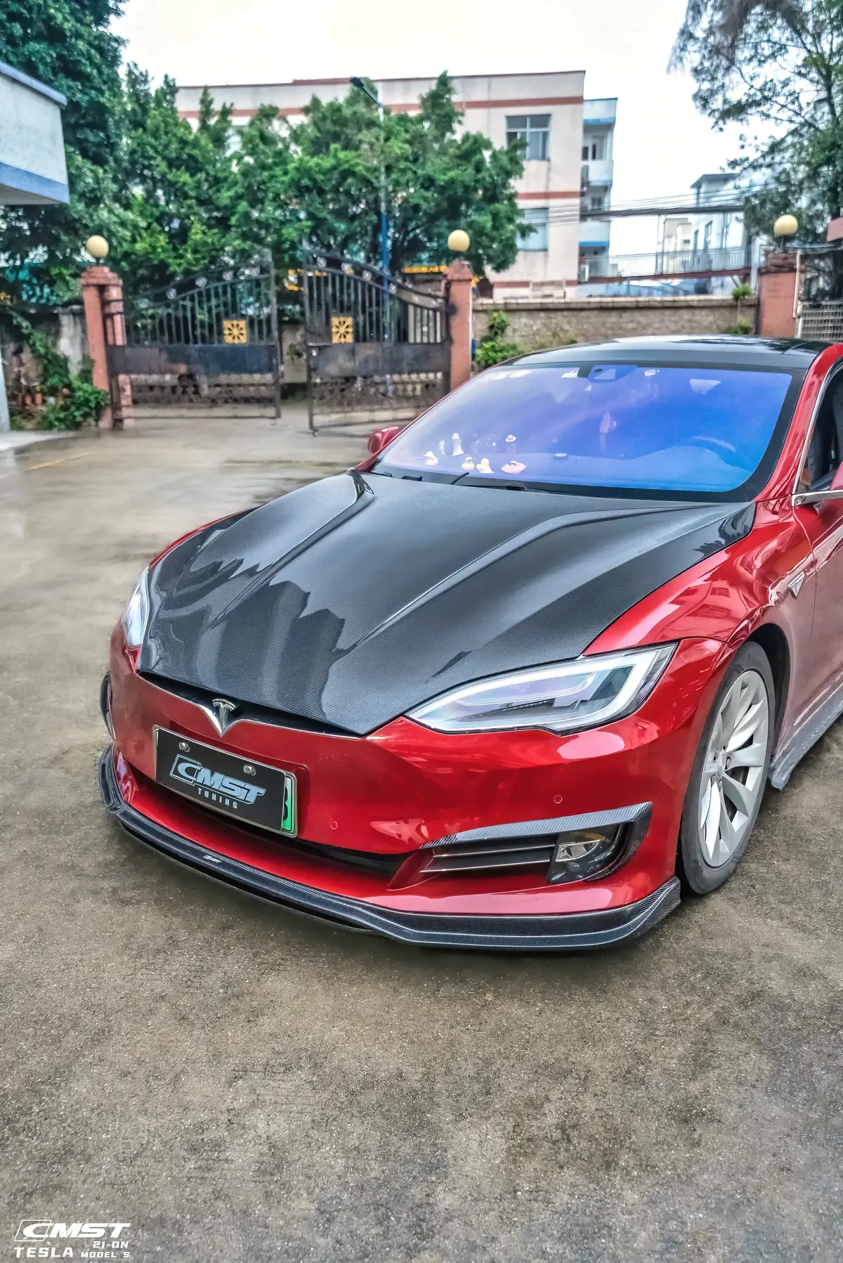 Cmst Carbon Fiber Hood Bonnet For Tesla Model S & Plaid Late 2016-2020 1