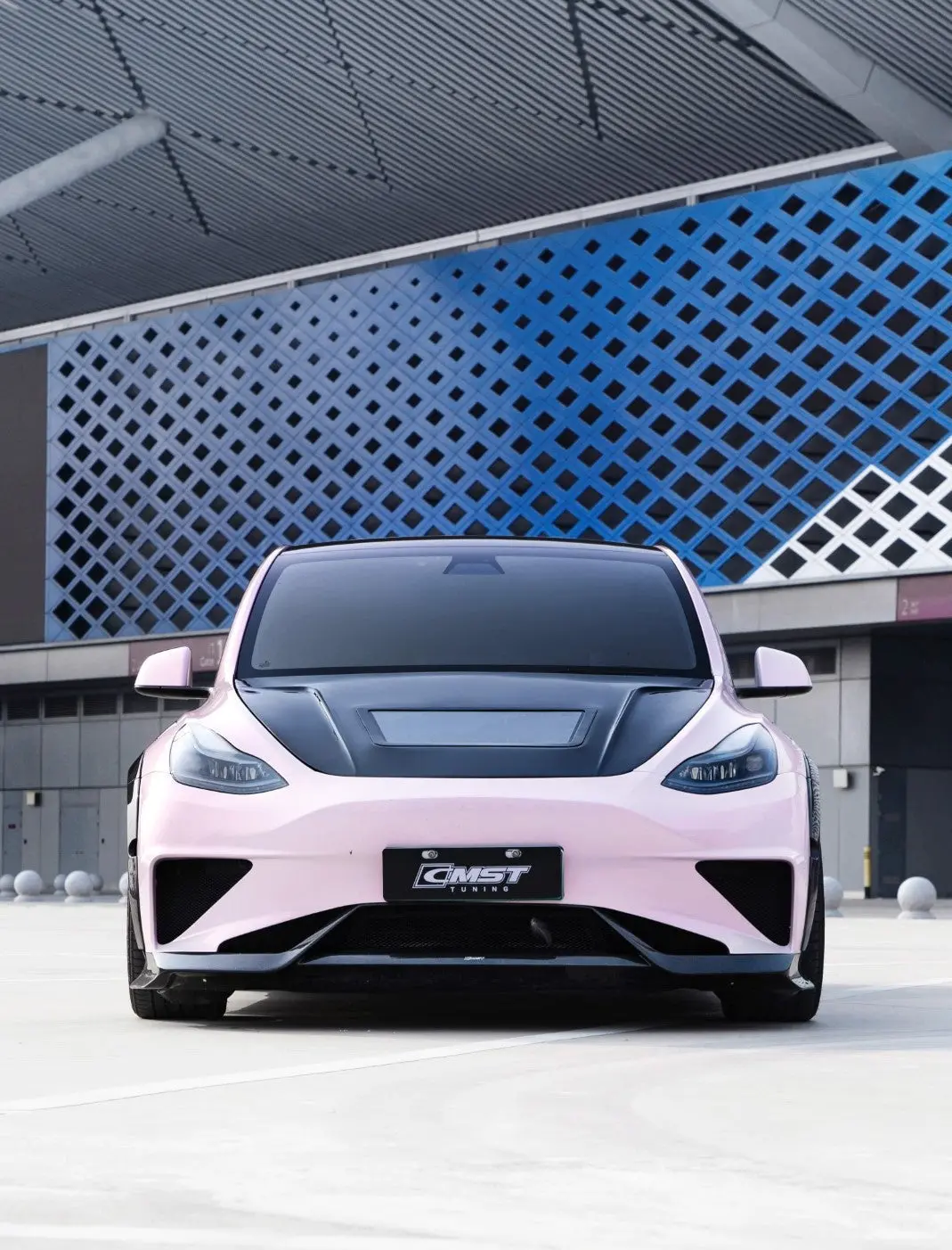 Cmst Front Bumper & Lip Ver.2 For Tesla Model Y 1