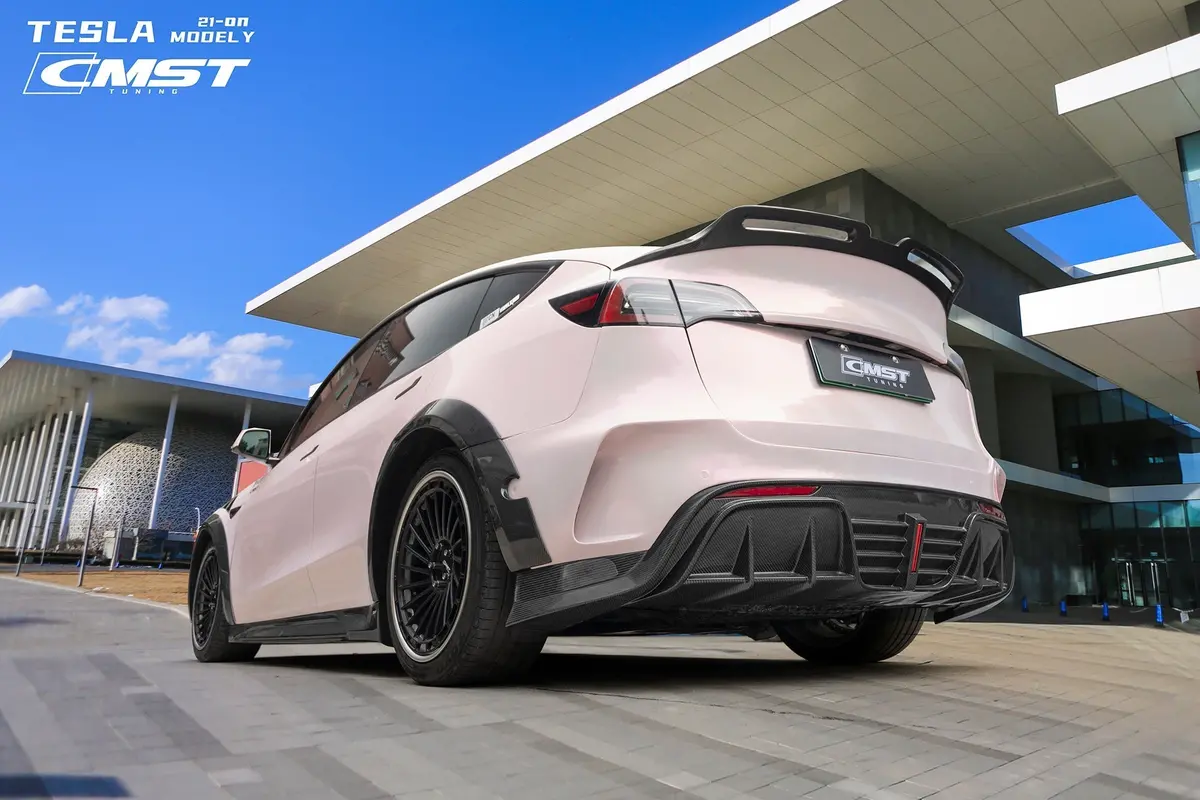 Cmst Carbon Fiber Rear Diffuser Ver.6 For Tesla Model Y 2