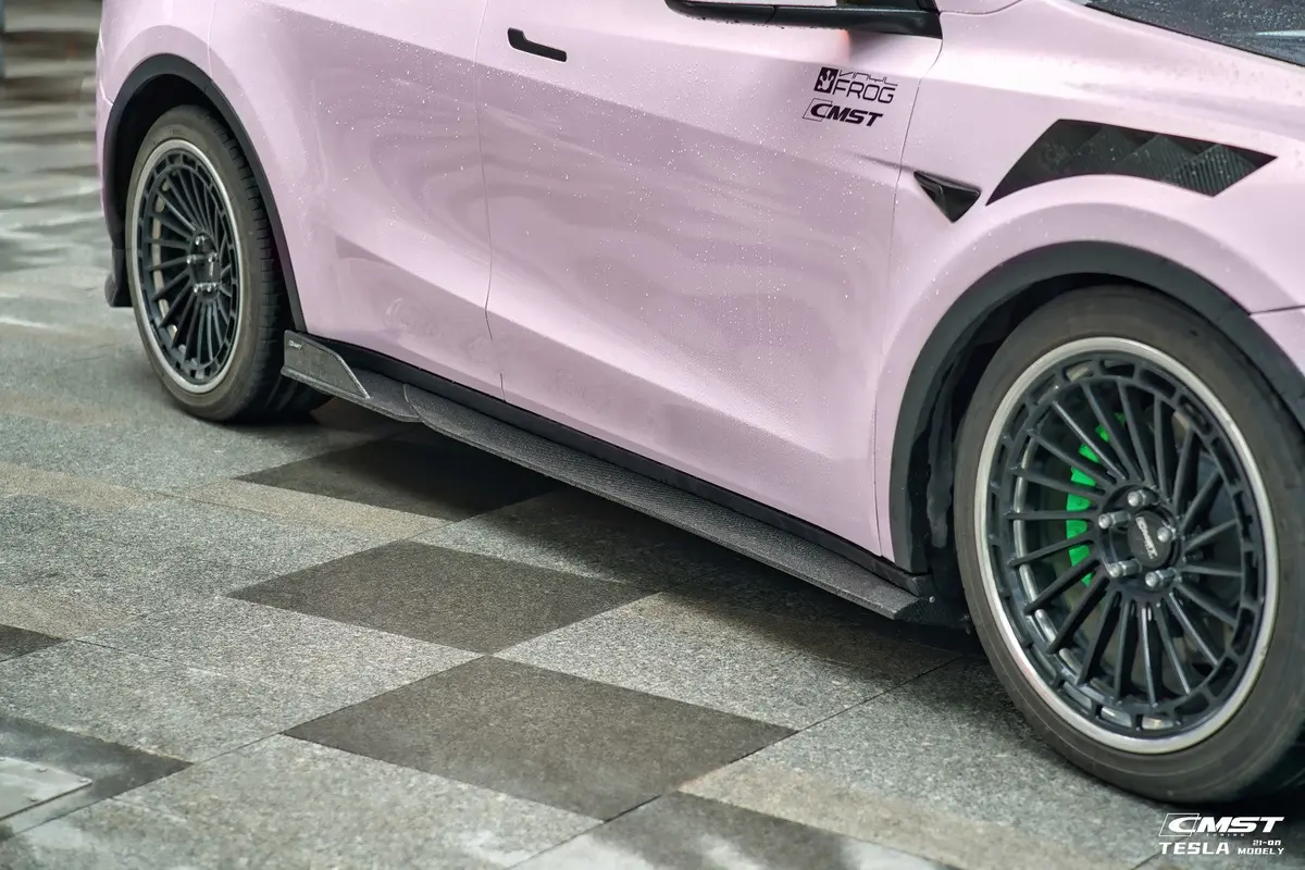 Cmst Carbon Fiber Side Skirts Ver.3 For Tesla Model Y 1