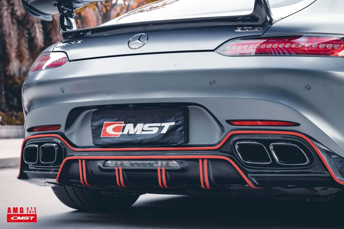 Cmst Carbon Fiber Rear Diffuser For Mercedes Benz C190 Amg Gt Gts 2015-On 1