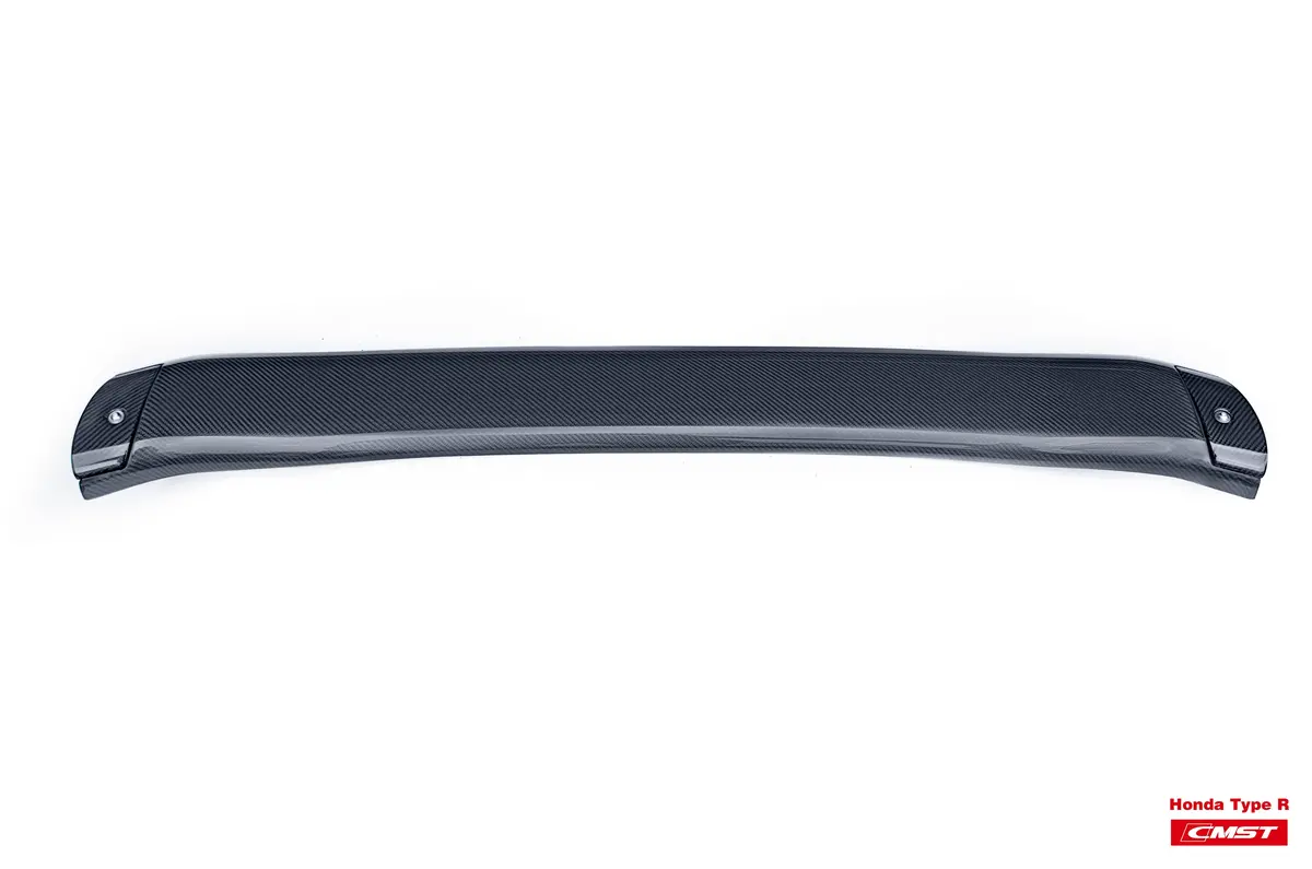 Cmst Carbon Fiber Rear Middle Spoiler & Blades Oem Replacement For Honda Fk8 Civic Type-R 2017-On 1