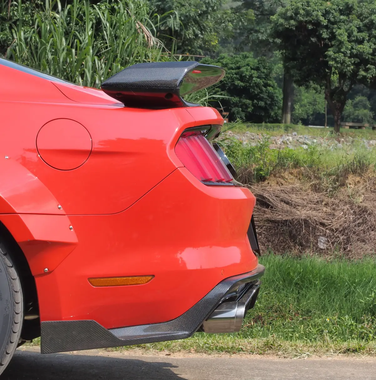 Cmst Carbon Fiber Rear Spoiler Ver.2 For Ford Mustang S550.1 2015-2017 2