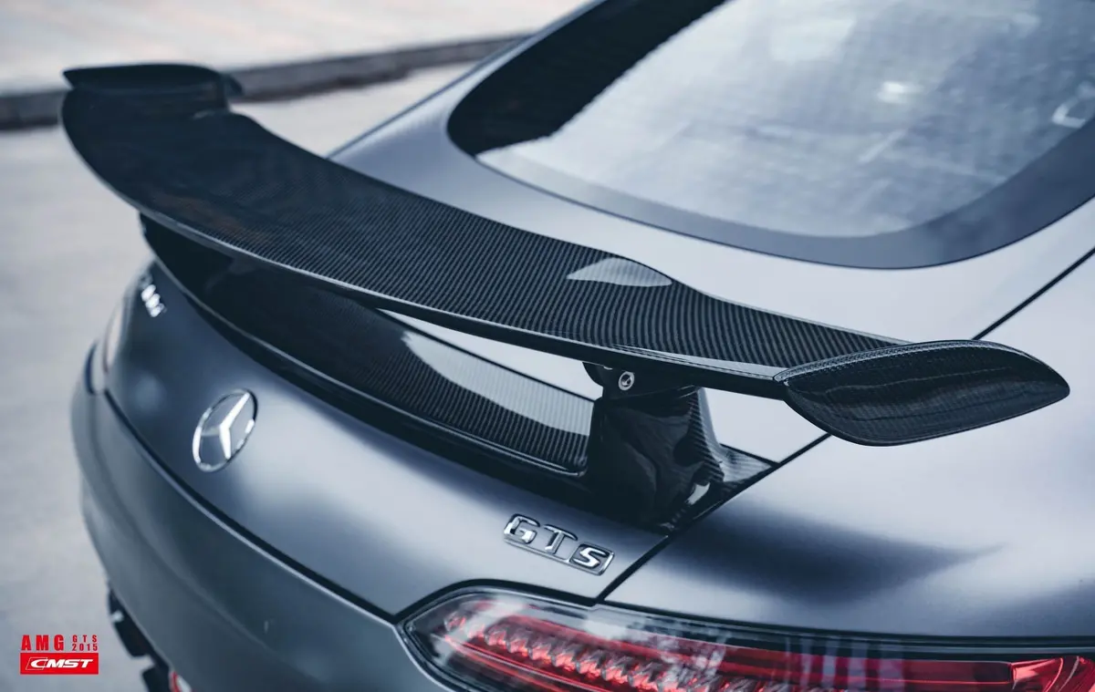 Cmst Carbon Fiber Rear Spoiler Wing Ver.1 For Mercedes Benz C190 Amg Gt Gts Gtc 2015-2021 1