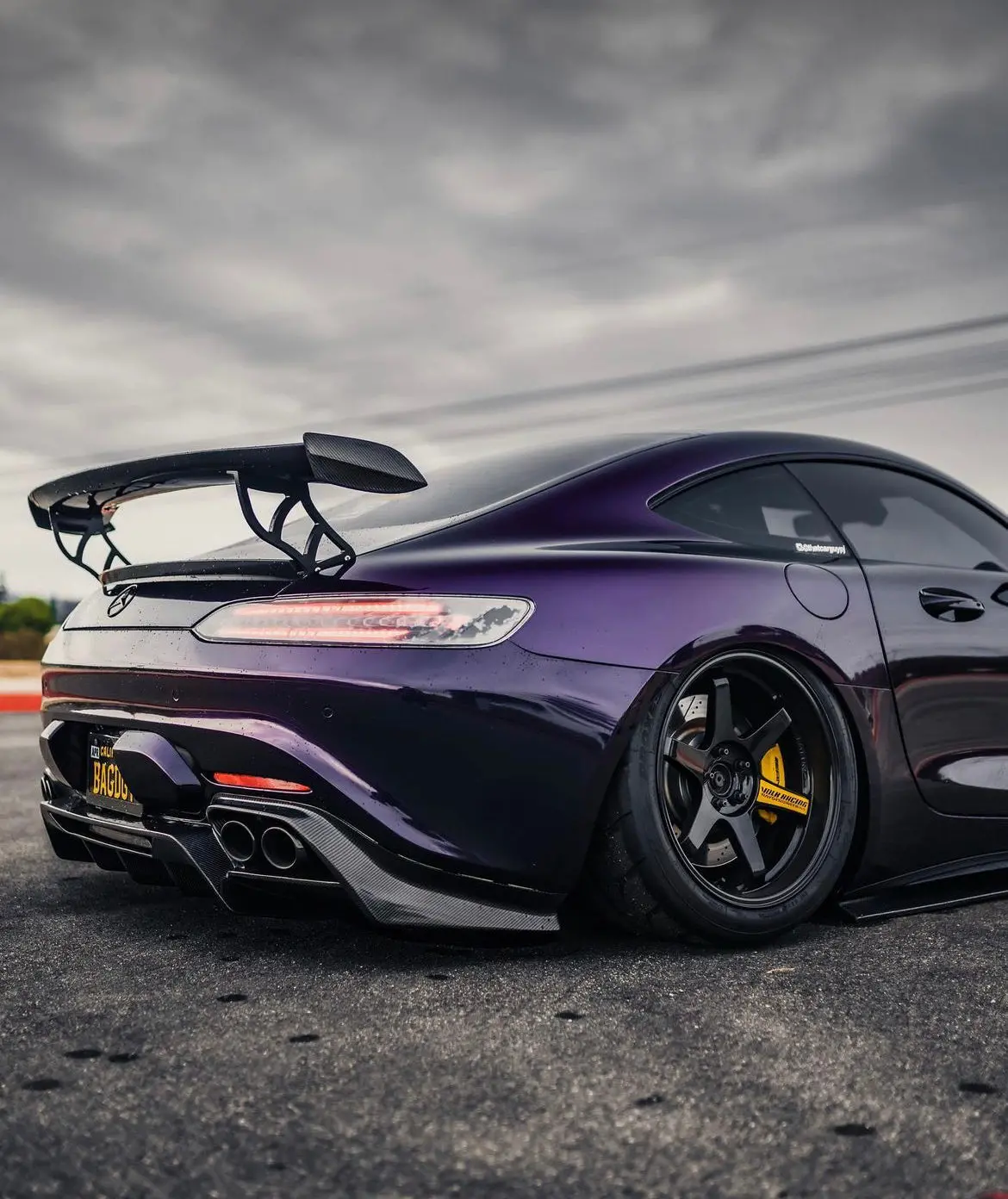 Cmst Carbon Fiber Rear Spoiler Wing Ver.2 For Mercedes Benz C190 Amg Gt Gts Gtc 2015-2021 1
