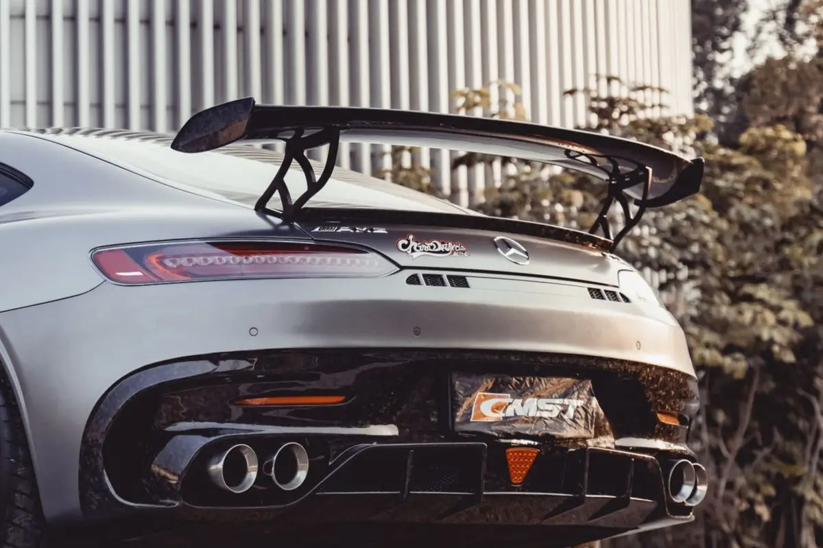 Cmst Carbon Fiber Rear Spoiler Wing Ver.2 For Mercedes Benz C190 Amg Gt Gts Gtc 2015-2021 4