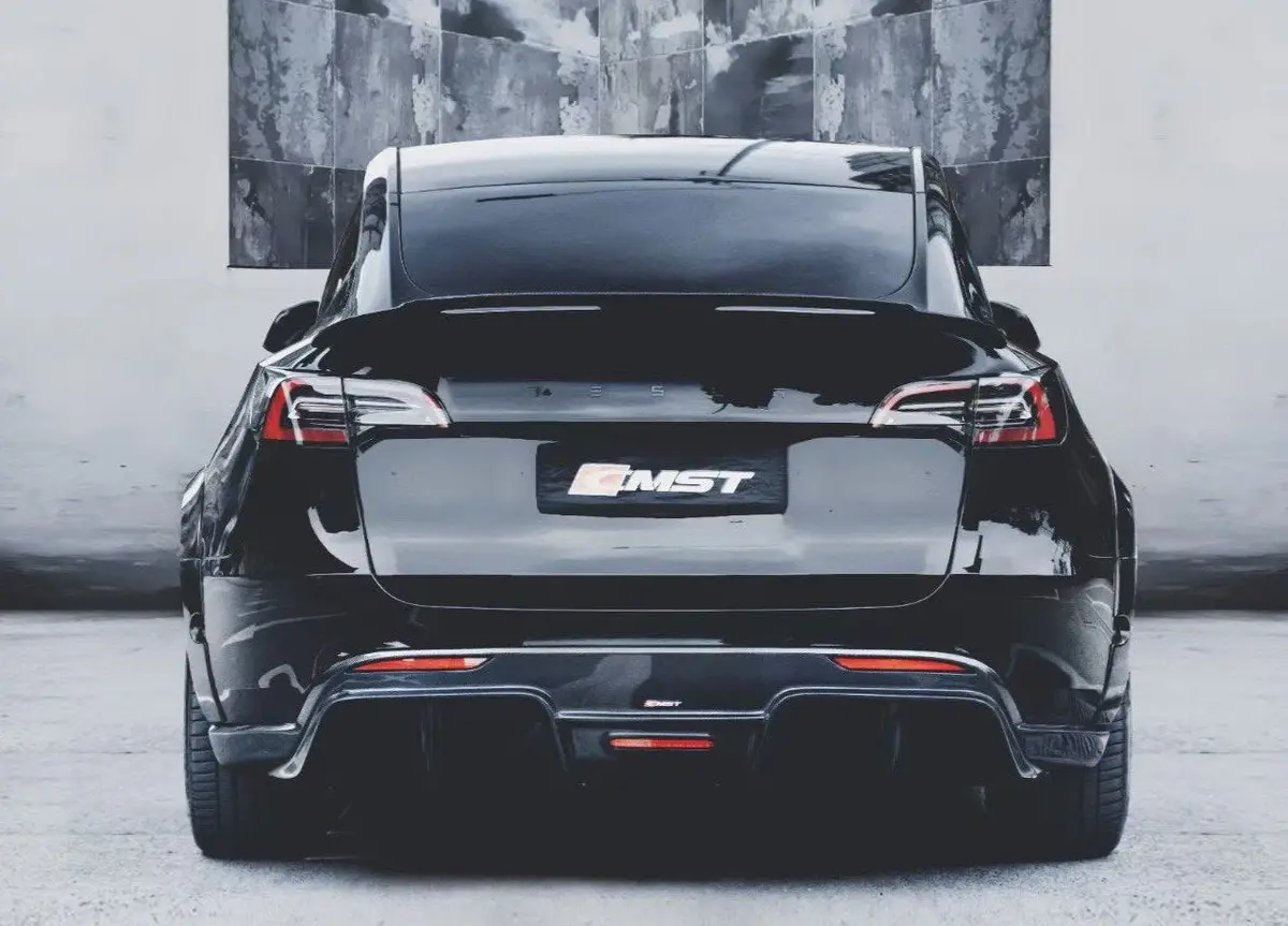 Cmst Carbon Fiber Rear Diffuser Ver.1 For Tesla Model Y 1