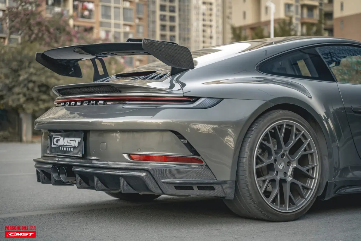 Cmst Carbon Fiber Rear Spoiler Wing Gt3 Style For Porsche 911 992 1