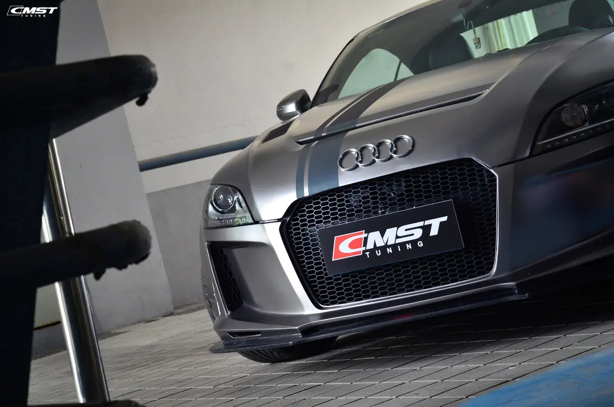Cmst Carbon Fiber Front Bumper & Front Lip For Audi Tt Tts Mk2 8J 2011-2015 2
