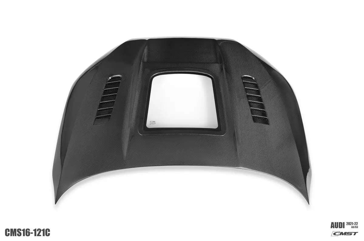 Cmst Tempered Glass Transparent Carbon Fiber Hood Bonnet Ver.1 For Audi Rs3 S3 A3 8Y 2021-On 7