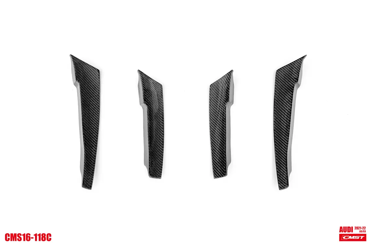 Cmst Carbon Fiber Front Bumper Canards For Audi S3 A3 8Y 2021-On 3