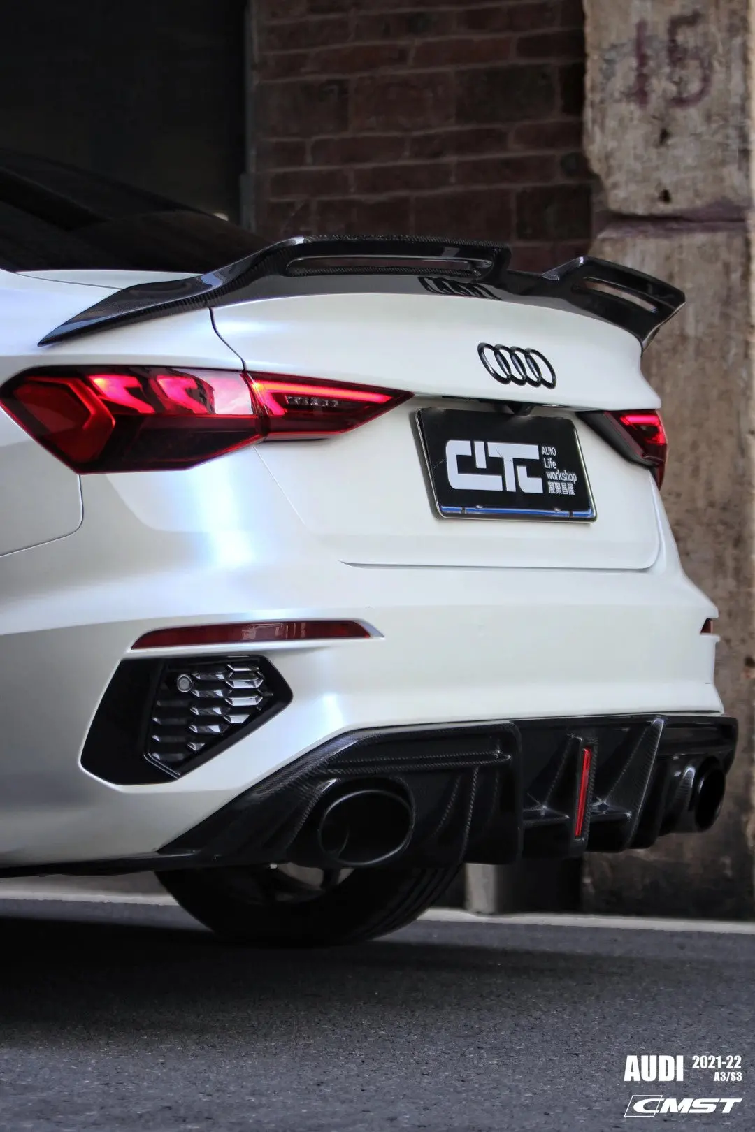 Cmst Carbon Fiber Rear Diffuser For Audi S3 A3 8Y 2021-On 1