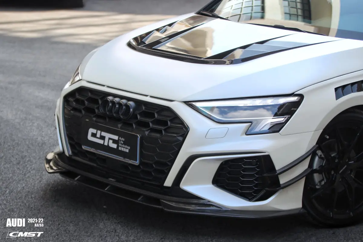 Cmst Carbon Fiber Front Lip Splitter For Audi S3 A3 8Y 2021-On 1