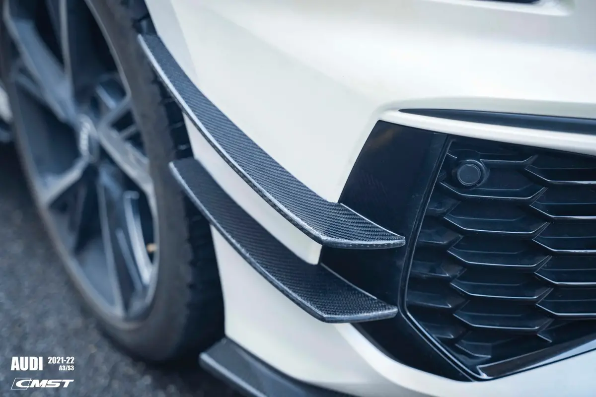 Cmst Carbon Fiber Front Bumper Canards For Audi S3 A3 8Y 2021-On 4