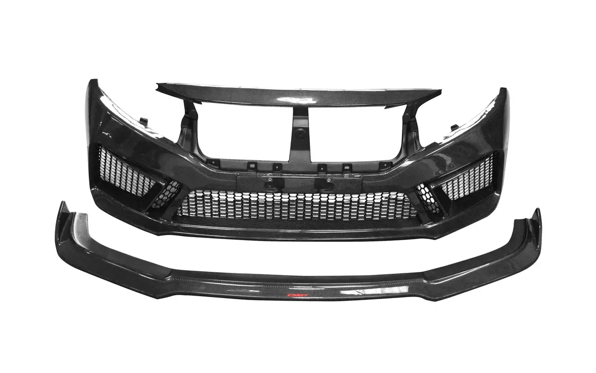 Cmst Carbon Fiber Front Bumper & Front Lip For Tuning Honda Honda 10Th Gen Civic 1