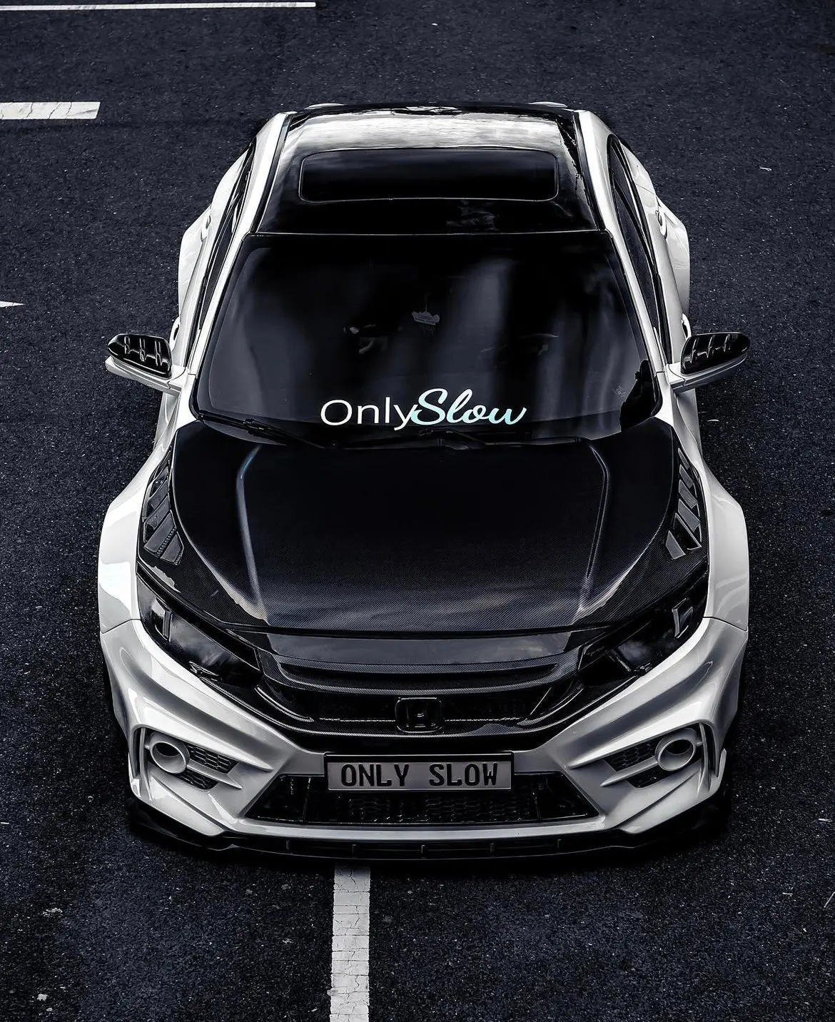 Cmst Carbon Fiber Hood Bonnet Ver.1 For Honda 10Th Gen Civic 1