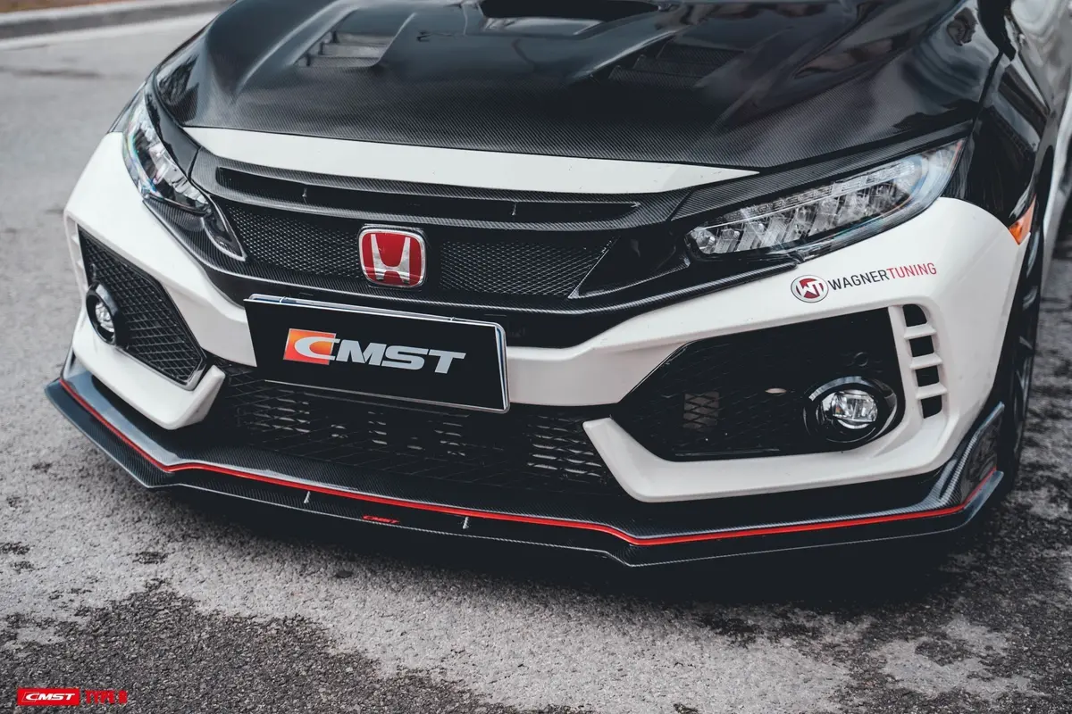 Cmst Carbon Fiber Front Lip Splitter For Honda Fk8 Civic Type-R 1