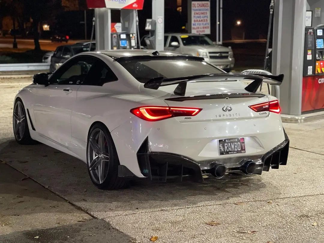 Cmst Carbon Fiber Rear Bumper & Diffuser For Infiniti Q60 To Project Black S Concept 2017-2022 1