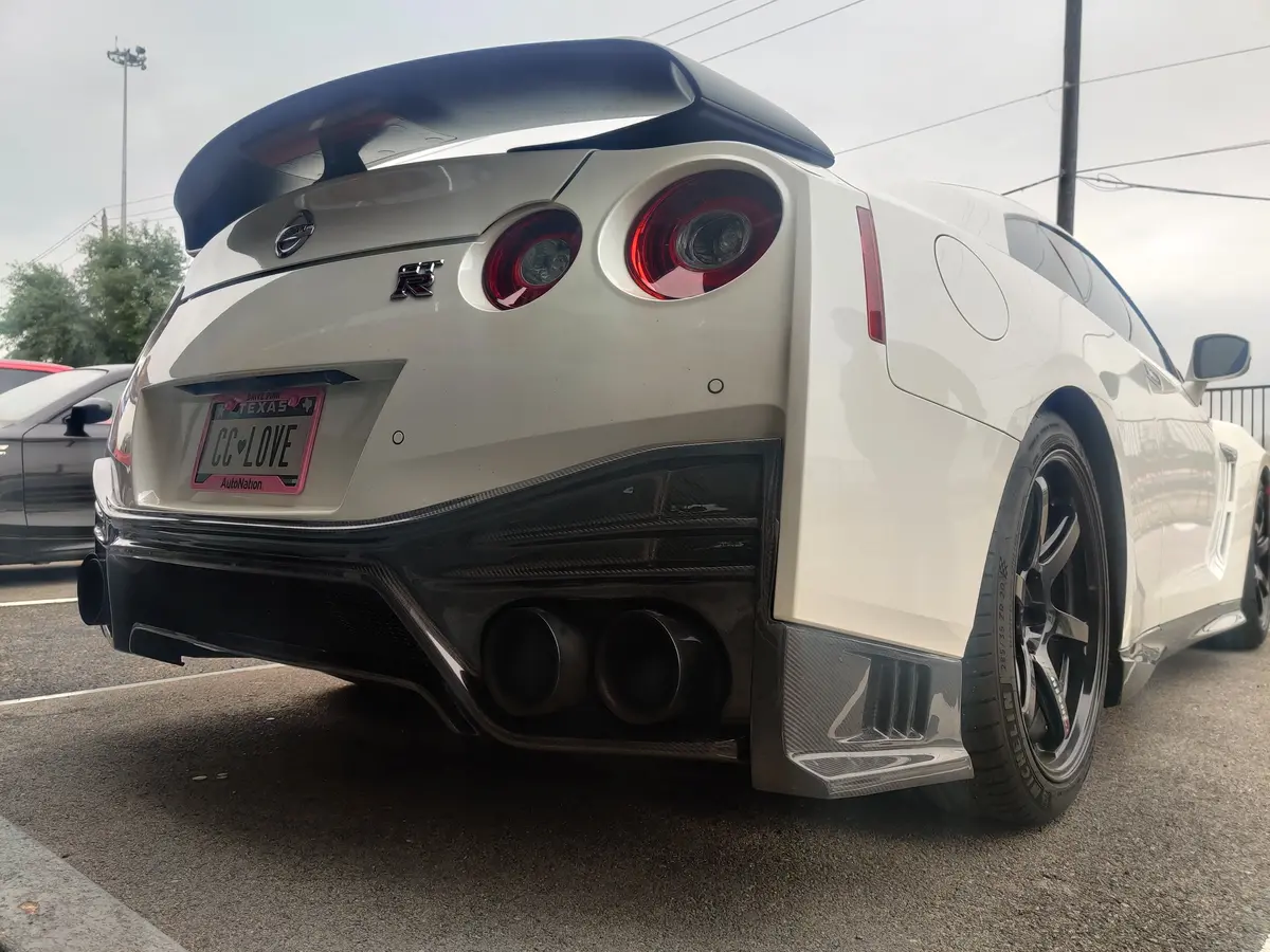 Cmst Nismo Style Polypropylene Rear Bumper & Carbon Fiber Rear Diffuser For Nissan Gtr Gt-R R35 2008-On 2